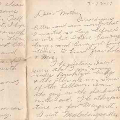 July 13, 1917 letter