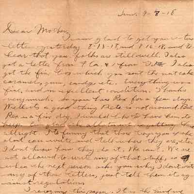 Sep 8, 1918 letter