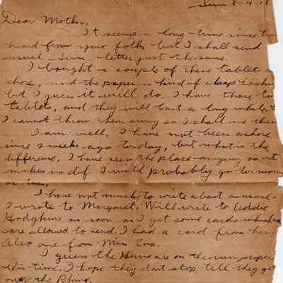 Aug 4, 1918 letter