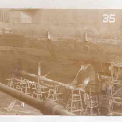Propellor in drydock