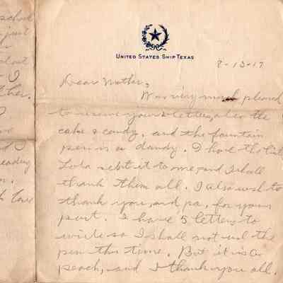 Aug 13, 1917 letter