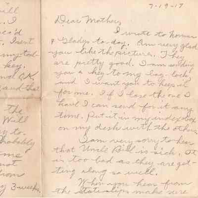 July 19, 1917 letter