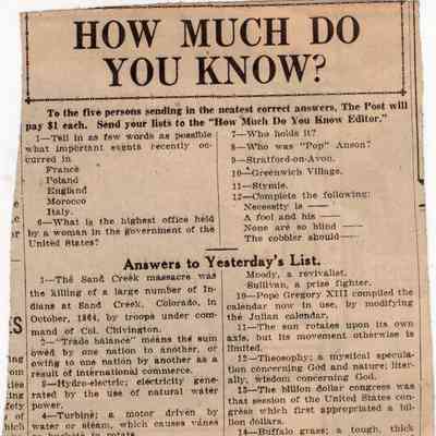 How Much Do You Know? 27