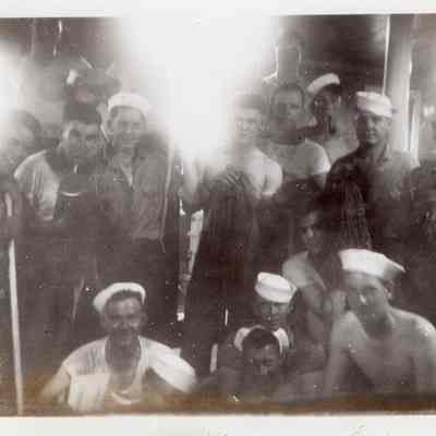 Flood with other men in training