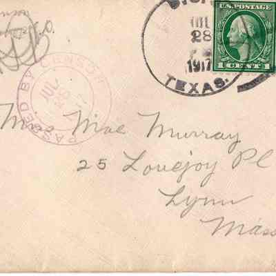 July 28, 1917 envelope #2