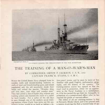 "Training of a Man-o-War's Man" I