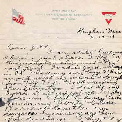 Jun 19, 1919 letter pg#1
