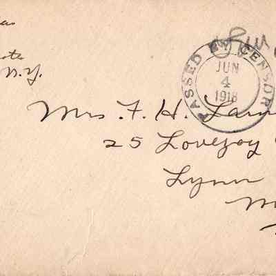 June 4, 1918 envelope