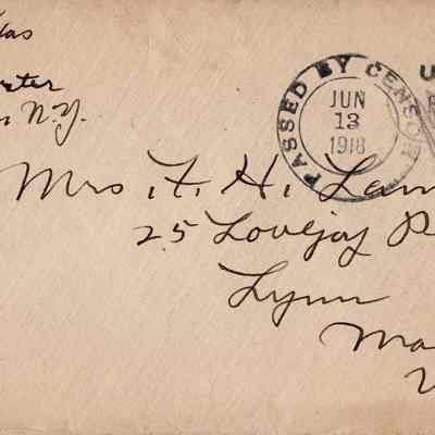 June 13, 1918 envelope