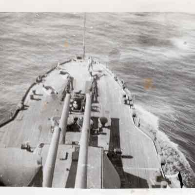 Man stands on bow