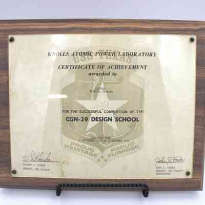 CGN-39 Design School plaque