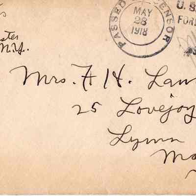 May 28, 1918 envelope