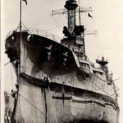 USS Texas in dry dock