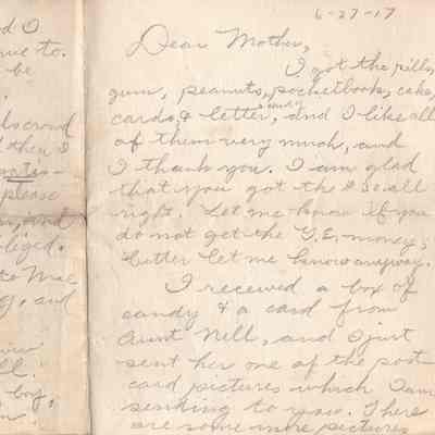 June 27, 1917 letter