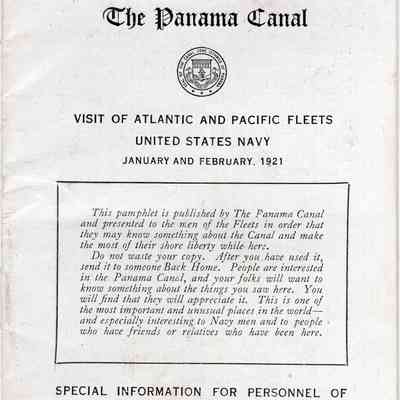 Panama Canal pamphlet