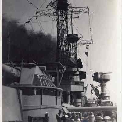 Admiral's flag post card