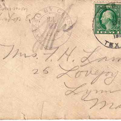 July 27, 1917 envelope