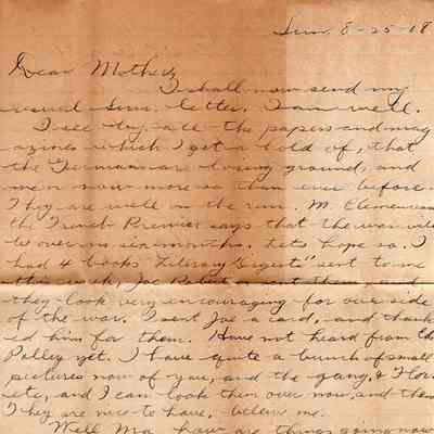 Aug 25, 1918 letter