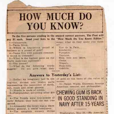 How Much Do You Know? 18