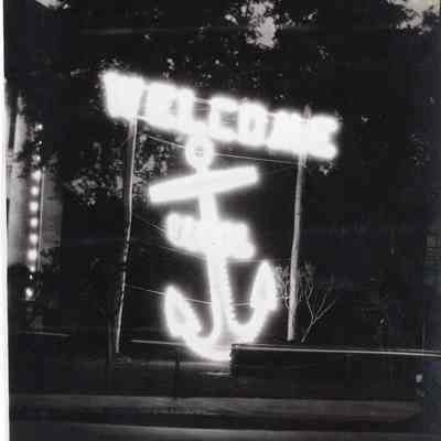 Neon anchor sign