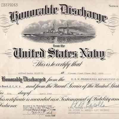 Paloscio's Honorable Discharge