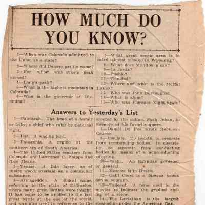 How Much Do You Know? 08
