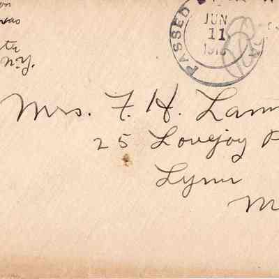 June 11, 1918 envelope