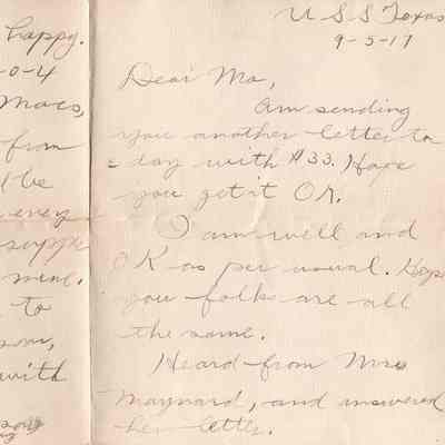 Sep 5, 1917 letter