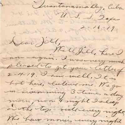 Feb 16, 1919 letter pg#1