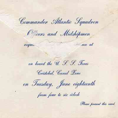 Commander Atlantic Squadron invitation