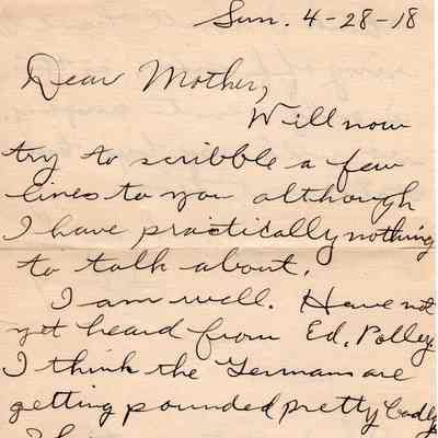 Apr 28, 1918 letter
