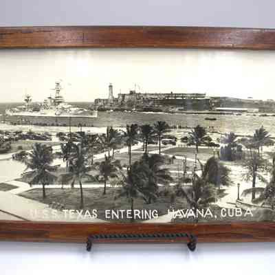 U.S.S. Texas Entering Havana, Cuba