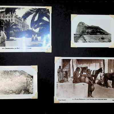page three of 2025.1028.16: Postcards bought by Nichols while in North Africa surrounding action in Operation "Torch."