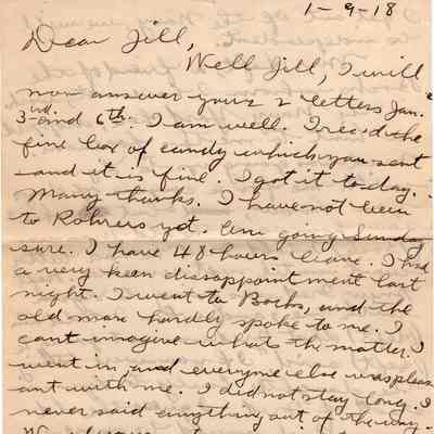 Jan 9, 1918 letter pg#1