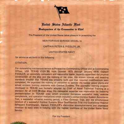 Meritorious Service Medal notice