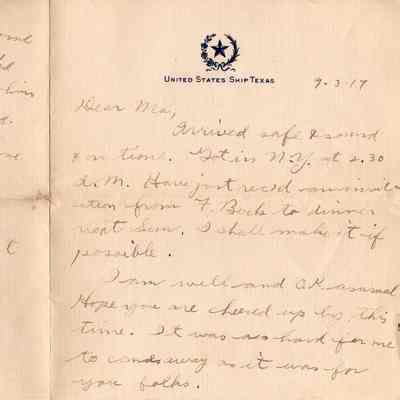 Sep 3, 1917 letter