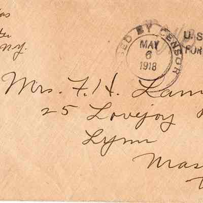May 6, 1918 envelope