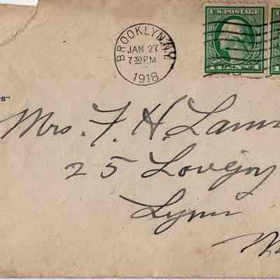 Jan 27, 1918 envelope