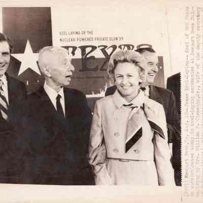 Texas (CGN-39) keel laying Press Photo