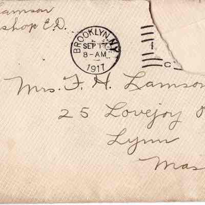 Sep 17, 1917 envelope
