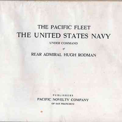 The Pacific Fleet under Admiral Rodman
