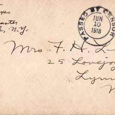June 10, 1918 envelope