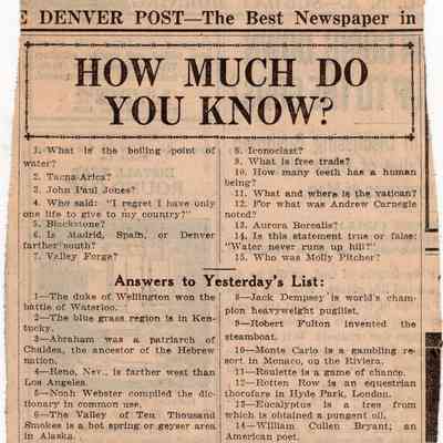 How Much Do You Know? 14