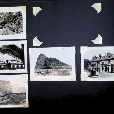 page six of 2025.1028.16: Postcards bought by Nichols while in North Africa surrounding action in Operation "Torch."