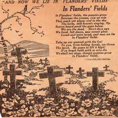 "In Flanders' Fields" poem