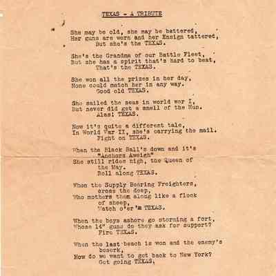 "Texas - A Tribute" poem