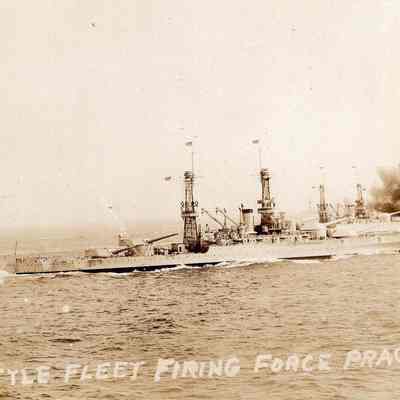 Battle fleet firing force practice