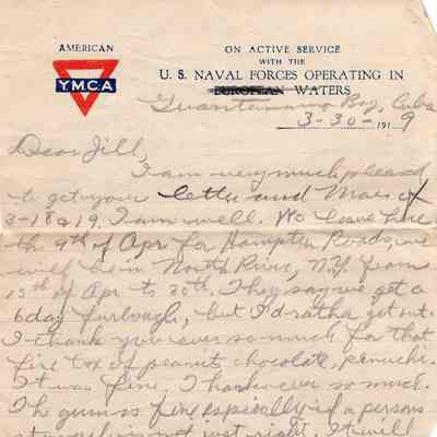 Mar 30, 1919 letter