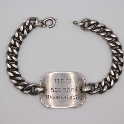 Underside of identification bracelet.