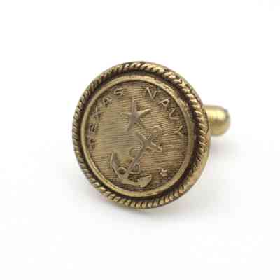 Texas Navy cufflink